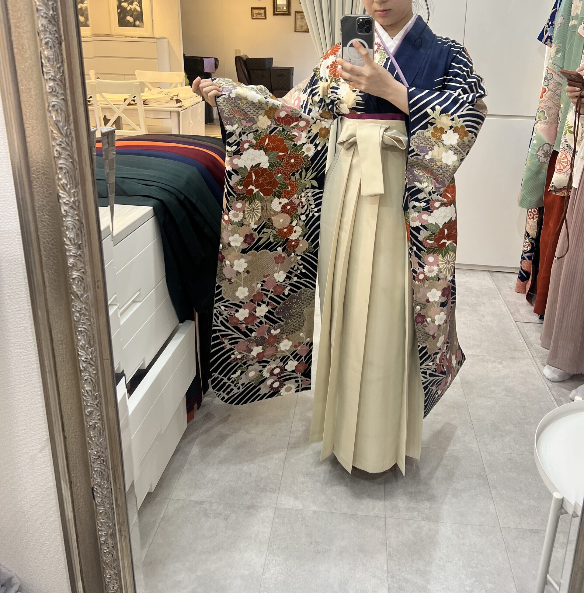 Hakama Zipでの試着